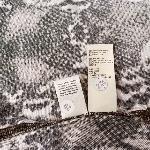 Free People Black Combo Snake Tourist Tee Size L - Picture 8 of 8